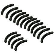 16Pcs Refill Pads for Eyelash Curler Replacement Rubber Cushions Washable for Mascara Eyeliner or Glue Smudged Lashes (Black)